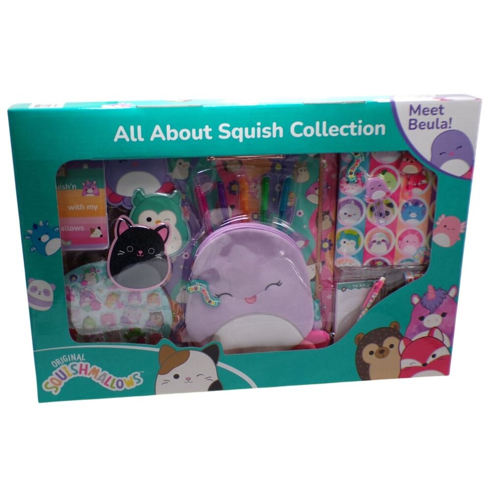 Squishmallow All About Squish Stationery Super Set Beula The Octopus